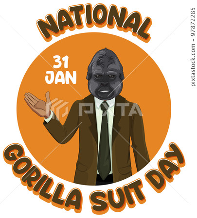 National Gorilla Suit Day Banner Design National Gorilla Suit Day Banner Design 97872285