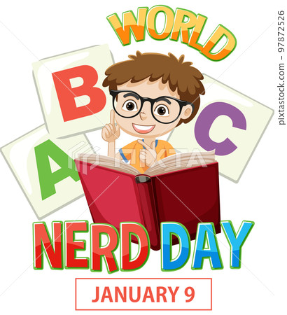 World Nerd Day Banner Design World Nerd Day Banner Design 97872526