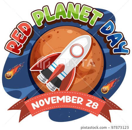 Red Planet Day Banner Design Red Planet Day Banner Design 97873123
