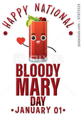 Happy national bloody mary day icon 97873124