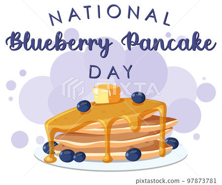 National Blueberry Pancake Day Design National Blueberry Pancake Day Design 97873781