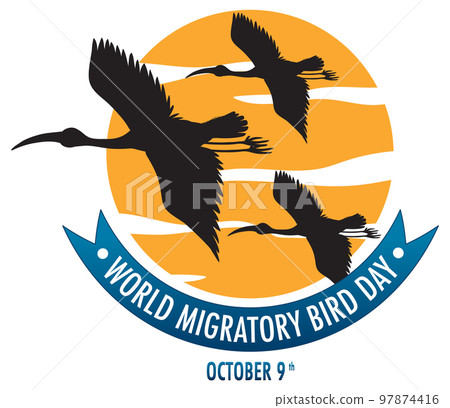 World Migratory Bird Day Banner Template 97874416