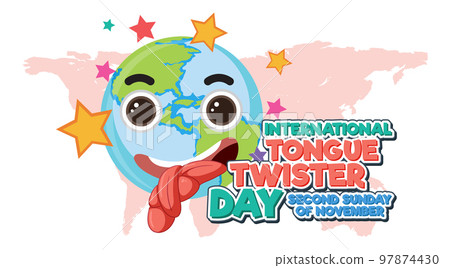 International Tongue Twister Day Banner Design 97874430