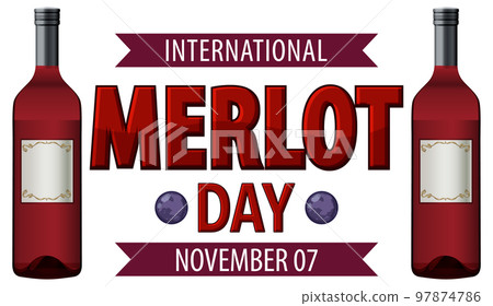 International Merlot Day Logo Design 97874786