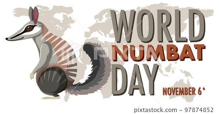 World Numbat Day Logo Concept 97874852