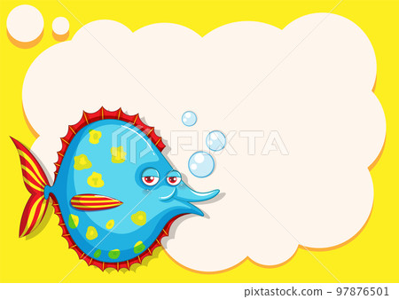 Halibut fish on frame background Halibut fish on frame background 97876501
