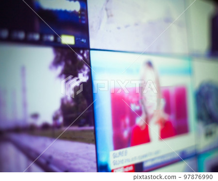 Split tv screen. Split tv screen. 97876990