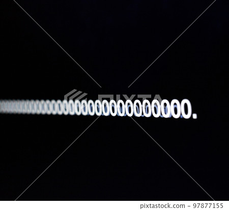Zeroes on the black screen. Zeroes on the black screen. 97877155