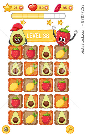 Game element template design set Game element template design set 97877255