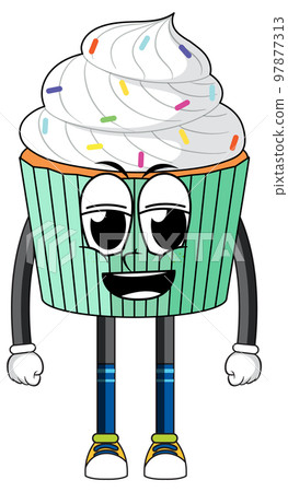 Cupcake with arms and legs 97877313