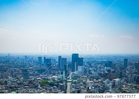 Distant view of Shibuya from Roppongi 97877377