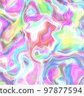 Iridescent holographic texture background. Excellent for web design, posters, covers, social media, packaging, fashion, or any other creative projects 97877594