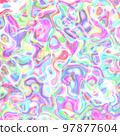 Iridescent holographic texture background. Excellent for web design, posters, covers, social media, packaging, fashion, or any other creative projects 97877604