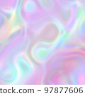 Iridescent holographic texture background. Excellent for web design, posters, covers, social media, packaging, fashion, or any other creative projects 97877606