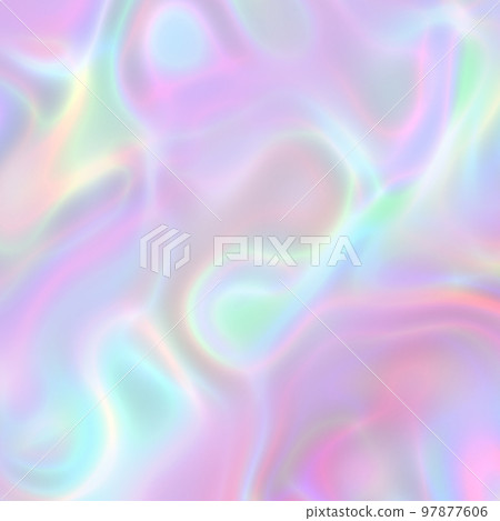 Iridescent holographic texture background. Excellent for web design, posters, covers, social media, packaging, fashion, or any other creative projects 97877606