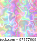 Iridescent holographic texture background. Excellent for web design, posters, covers, social media, packaging, fashion, or any other creative projects 97877609