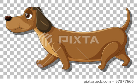 Dachshund dog cartoon character 97877666
