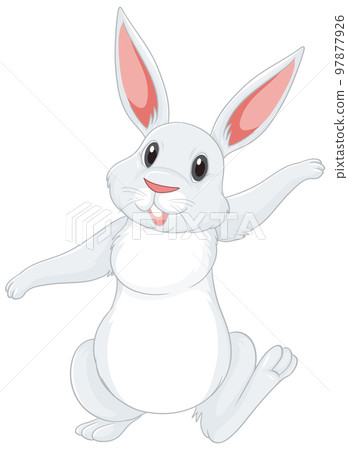 White rabbit cartoon character White rabbit cartoon character 97877926