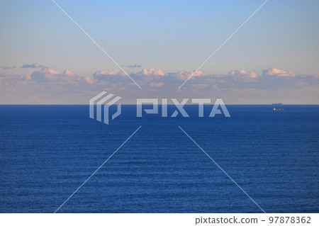 Two ships on the horizon and offshore Two ships on the horizon and offshore 97878362