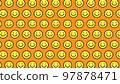 Smile character background illustration (orange 97878471