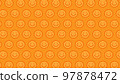 Smile character background illustration (Orange 2 97878472