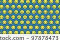 Smile character background illustration (blue 97878473