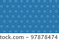 Smile character background illustration (blue 2 97878474