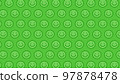 Smile character background illustration (green 2 97878478