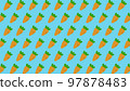 Background illustration full of carrots (blue 97878483