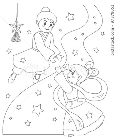 七夕織姬與彥星圖畫書 97879053