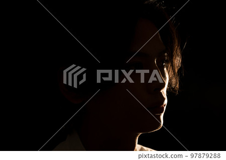 male, man, silhouette 97879288