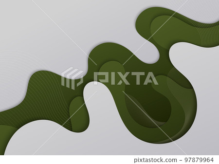 Abstract green wavy pattern design decorative. Abstract green wavy pattern design decorative. 97879964