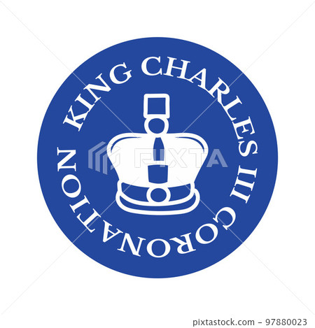 Poster for King Charles III Coronation with British flag vector illustration. Poster for King Charles III Coronation with British flag vector illustration. 97880023