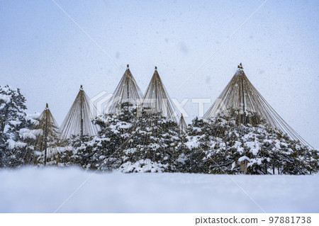 白雪皚皚的兼六園,金澤的冬季熱門旅行 白雪皚皚的兼六園,金澤的冬季熱門旅行 97881738