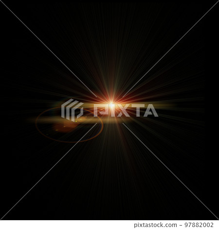 Optical lens flare texture on black background. Optical lens flare texture on black background. 97882002