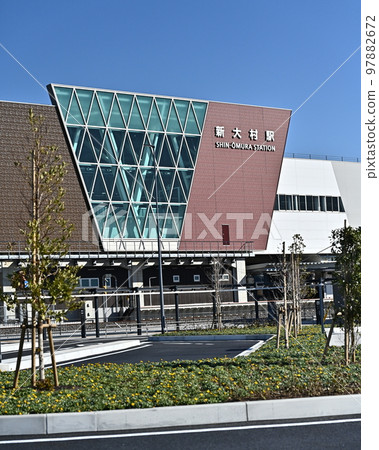 新大村站(西九州新幹線:空白背景) 新大村站(西九州新幹線:空白背景) 97882672