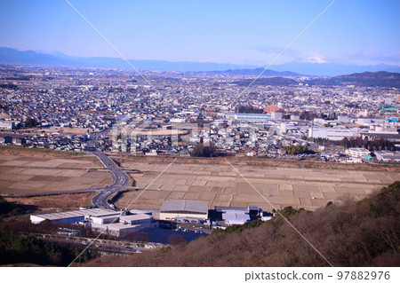 Sano City, the cityscape seen from Mibikiyama Park 97882976