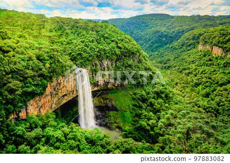 Caracol waterfall in Canela, Rio Grande do Sul, Brazil 97883082