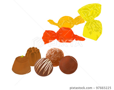 單獨包裝的巧克力 單獨包裝的巧克力 97883225