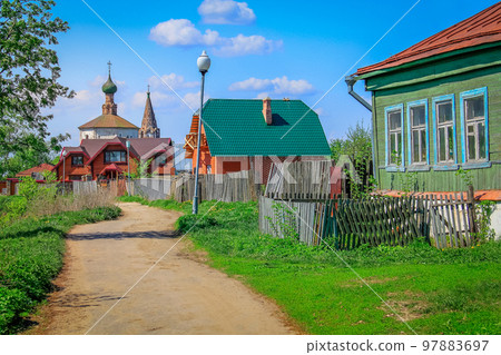 Suzdal village in Golden Ring of Russia, idyllic landscape Suzdal village in Golden Ring of Russia, idyllic landscape 97883697