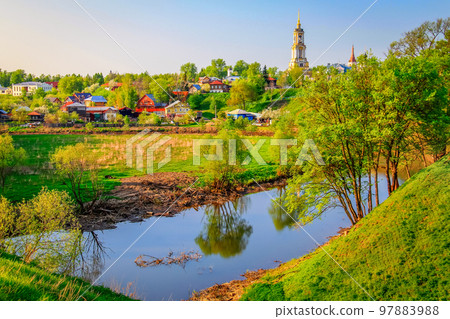 Suzdal village in Golden Ring of Russia, idyllic landscape Suzdal village in Golden Ring of Russia, idyllic landscape 97883988