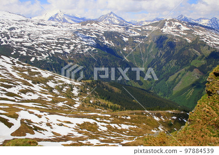 Tyrol Stubnerkogel alps above Bad Gastein and Hohe Tauern range, Austria Tyrol Stubnerkogel alps above Bad Gastein and Hohe Tauern range, Austria 97884539