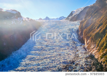 Franz Josef Glacier in Southern Alps, New Zealand South Island 97885003