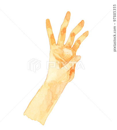 Hand-drawn watercolor illustration material Hand-drawn watercolor illustration material 97885355