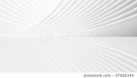 白色未來主義建築線條質感紋理,3D渲染. 97886344