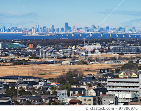 城市景觀（木更津市） 97886976