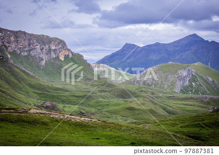 Amazing landscape around Grossglockner High Alpine Road in Austria Amazing landscape around Grossglockner High Alpine Road in Austria 97887381