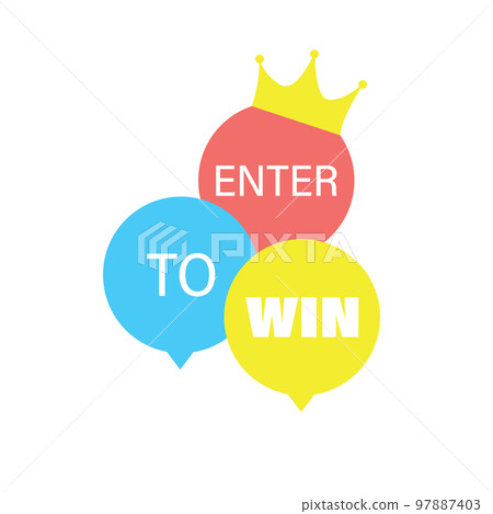 Enter to win icon design template 97887403