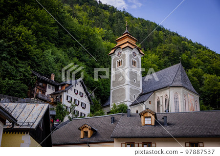 Church of Hallstatt in Austria 97887537