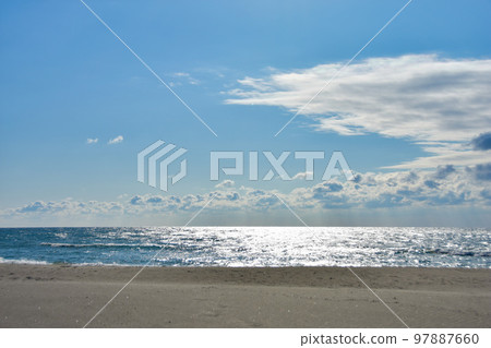 Sparkling and dazzling dramatic winter sea 97887660